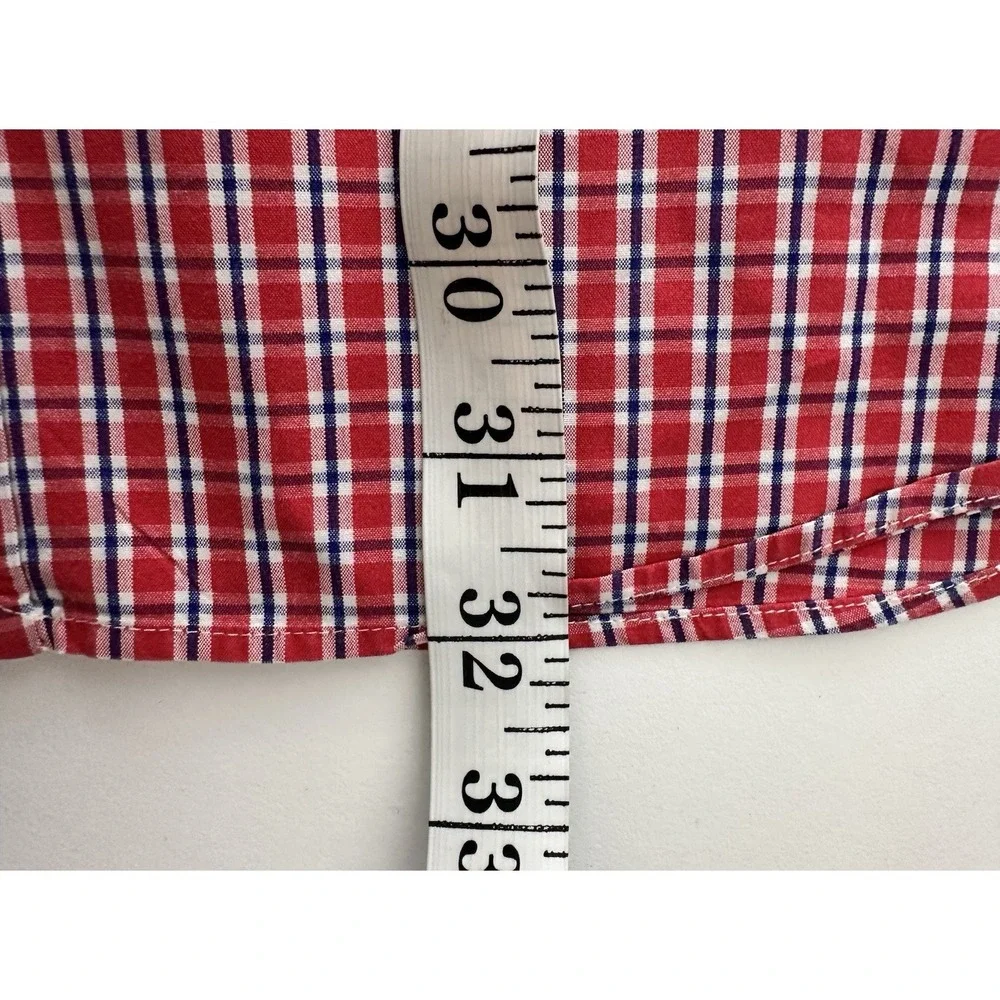 Polo Ralph Lauren 2XL Men's Classic-Fit Oxford Shirt Short Sleeve Plaid Career